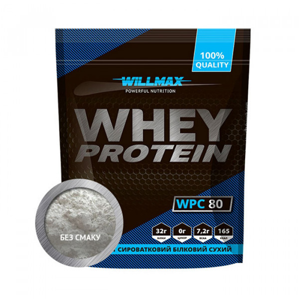 Whey Protein 80 (920 g, без смаку) Willmax