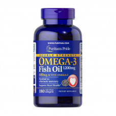 Puritan's Pride Omega-3 Fish Oil 1200 mg double strength (180 softgels)