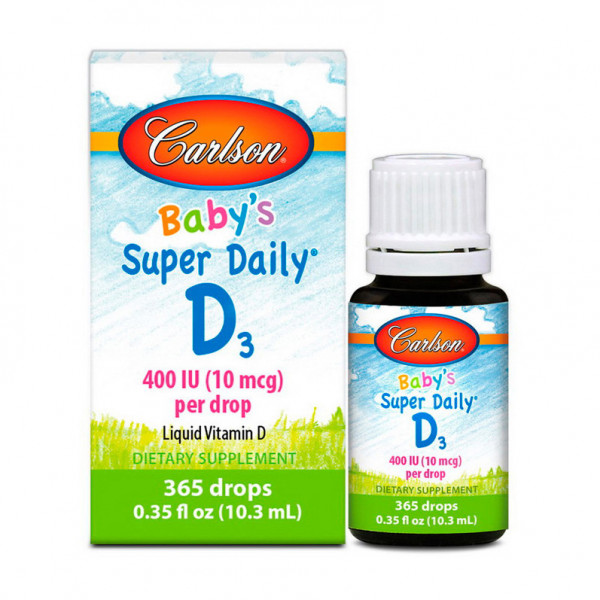 Baby's Super Daily D3 400 IU (10 mcg) (10,3 ml) Carlson Labs