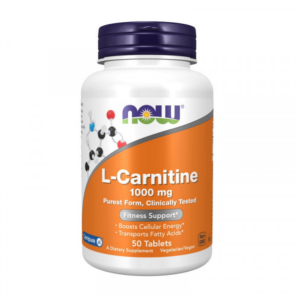 L-Carnitine 1000 mg purest form (50 tab) NOW