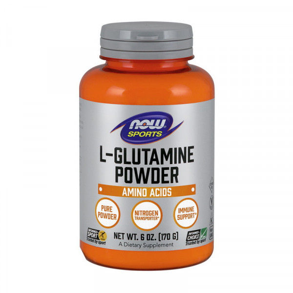 L-Glutamine Powder (170 g, unflavored) NOW