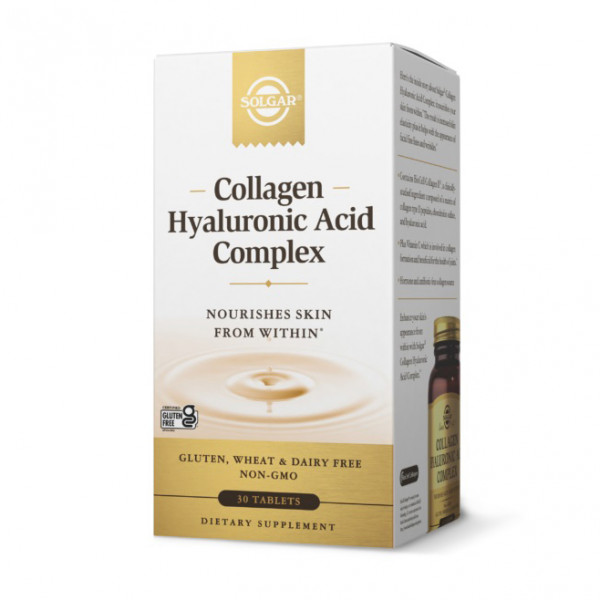 Solgar Collagen Hyaluronic Acid Complex (м'ята коробка) (30 tab)