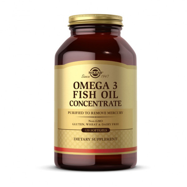 Omega 3 Fish Oil Concentrate (120 softgels) Solgar