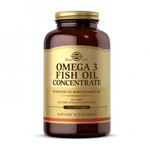 Omega 3 Fish Oil Concentrate (240 softgels) Solgar