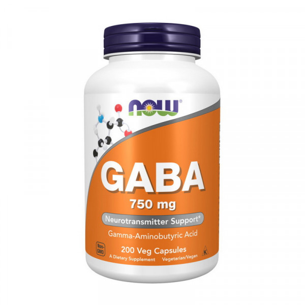 GABA 750 mg (200 cap) NOW