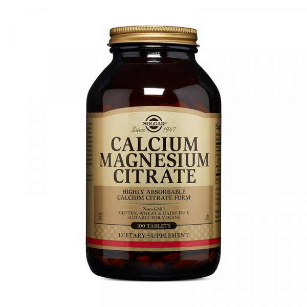 Calcium Magnesium Citrate (100 tabs) Solgar