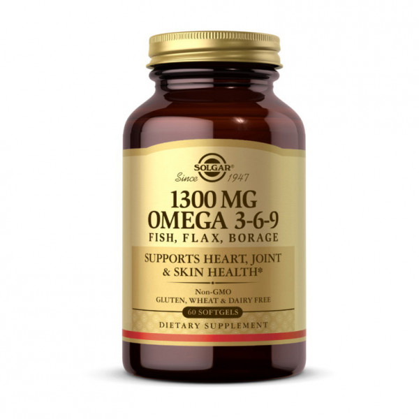 Omega 3-6-9 1300 mg (60 softgels) Solgar