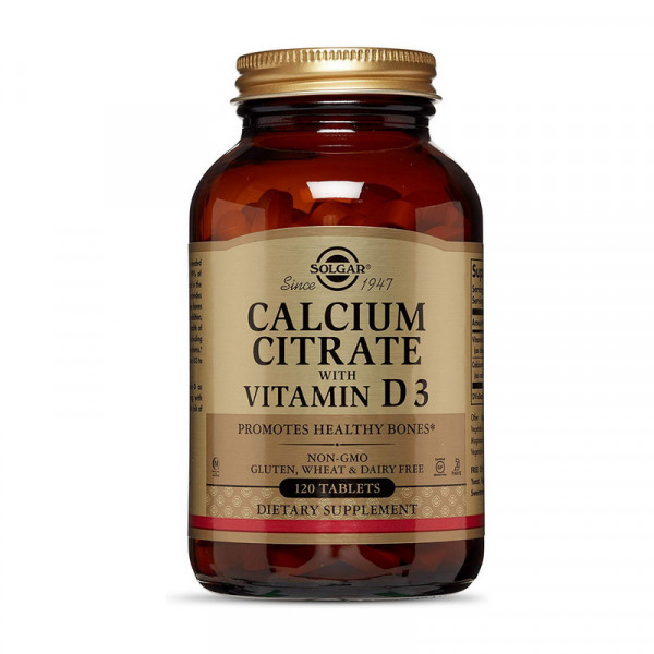 Calcium Citrate with vit D3 (120 tabs) Solgar