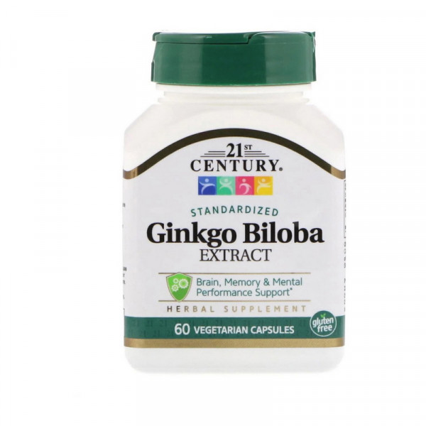 Ginkgo Biloba (60 veg caps) 21st Century