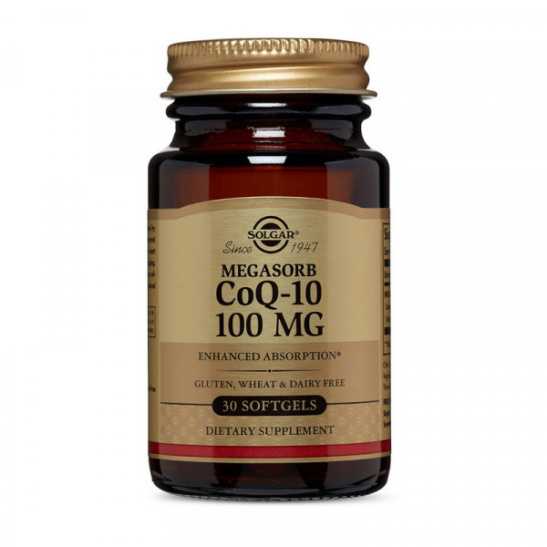 CoQ10 100 mg megasorb (30 softgels) Solgar