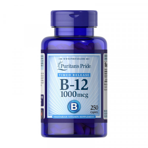 Vitamin B-12 1000 mcg Time Release (250 caplets) Puritan's Pride