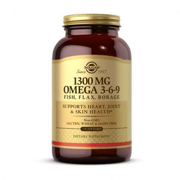 Omega 3-6-9 1300 mg (120 softgels) Solgar