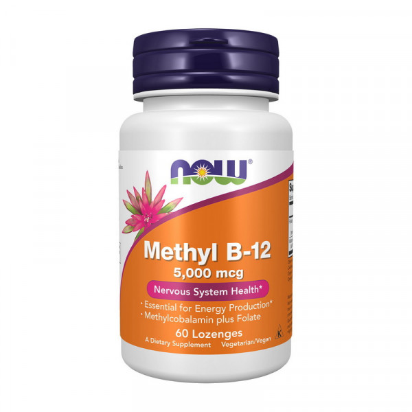 Methyl B-12 5000 mcg (60 Lozenges) NOW