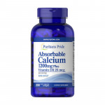 Puritan's Pride Absorbable Calcium 1200 mg Plus Vitamin D3 25 mcg (200 softgels)