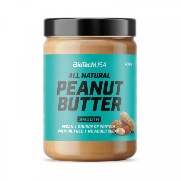 BioTech All Natural Peanut Butter (400 g, smooth)