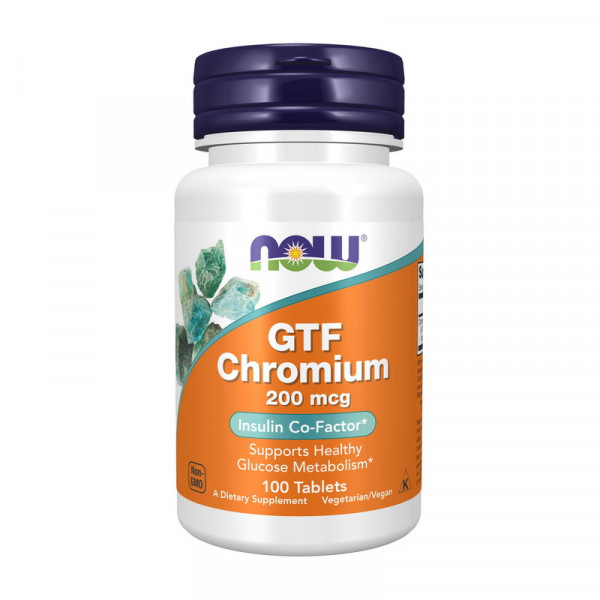 GTF Chromium 200 mcg (100 tab) NOW