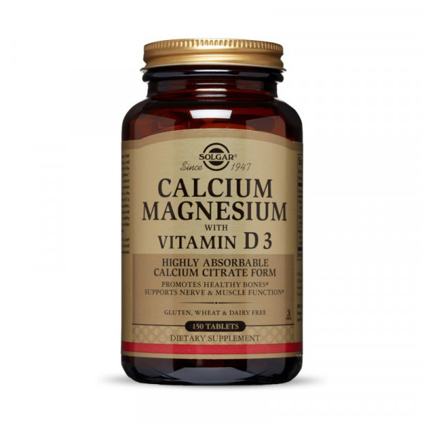 Calcium Magnesium with Vitamin D3 (150 tab) Solgar