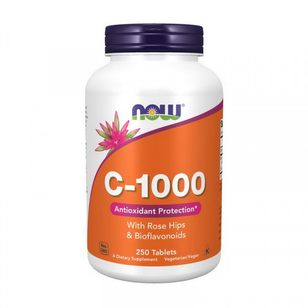 C-1000 with rose hips & bioflavonoids (250 tab) NOW