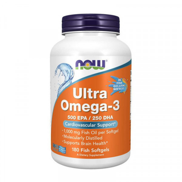 NOW Ultra Omega-3 (180 fish softgels)