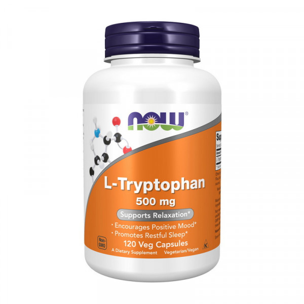 L-Tryptophan 500 mg (120 veg caps) NOW