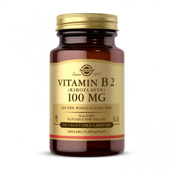 Vitamin B 2 100 mg (100 veg caps) Solgar