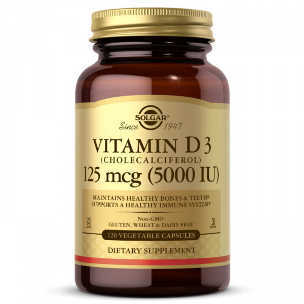 Vitamin D3 5000 IU (120 veg caps) Solgar