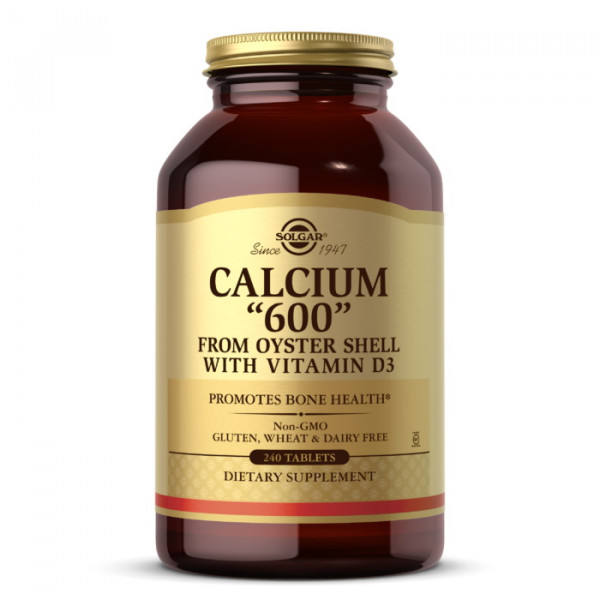 Calcium 600 with vit D3 (240 tabs) Solgar