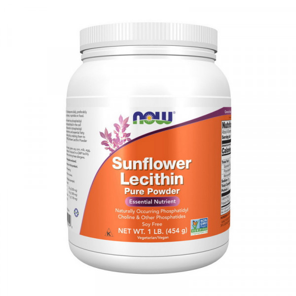 Sunflower Lecithin Pure Powder (454 g) NOW