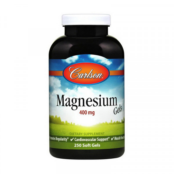 Magnesium Gels 400 mg (250 soft gels) Carlson Labs