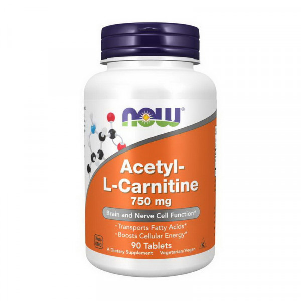 Acetyl-L-Carnitine 750 mg (90 tab) NOW