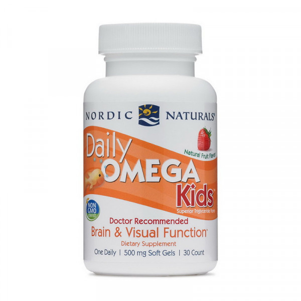 Nordic Naturals Daily Omega Kids (30 soft gels, natural fruit)