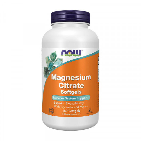 Magnesium Citrate (180 softgels) NOW