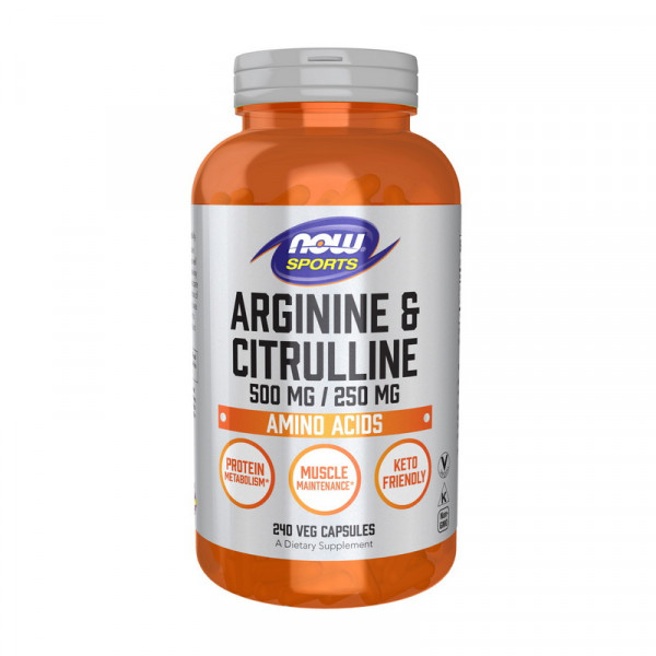 Arginine & Citrulline 500 mg/250 mg (240 veg caps)