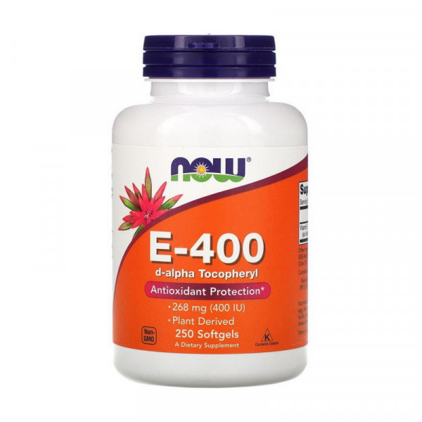 NOW E-400 d-alpha Tocopheryl (250 softgels)
