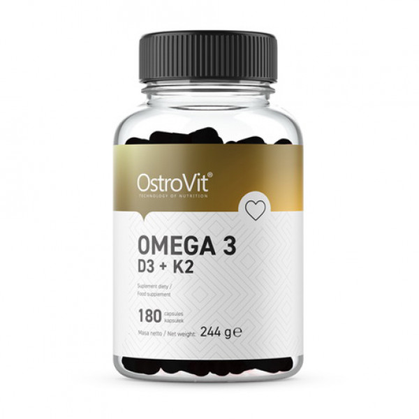 Omega 3 D3 + K2 (180 caps) OstroVit