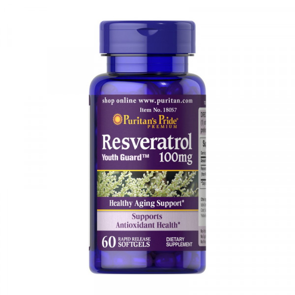 Resveratrol 100 mg (60 softgels) Puritan's Pride