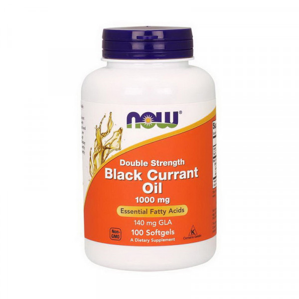 Black Currant Oil 1000 mg double strength (100 softgels) NOW