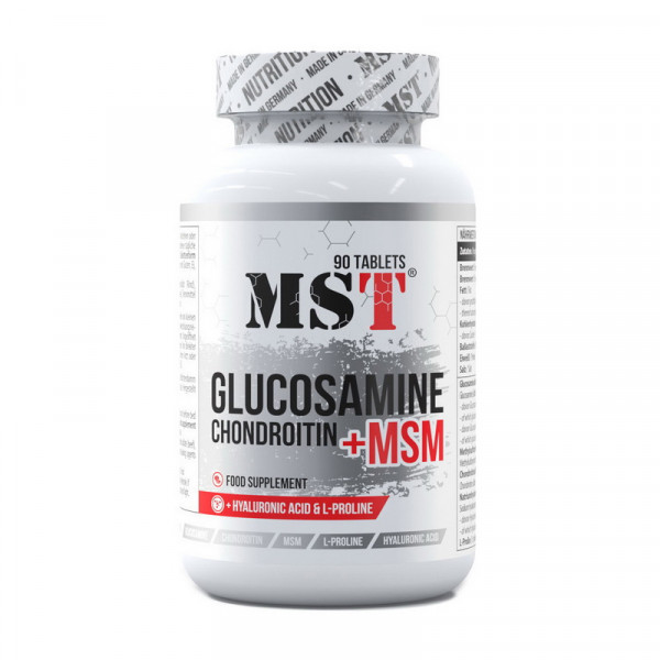 Glucosamine Chondroitin + MSM + hyaluronic acid (90 pills) MST