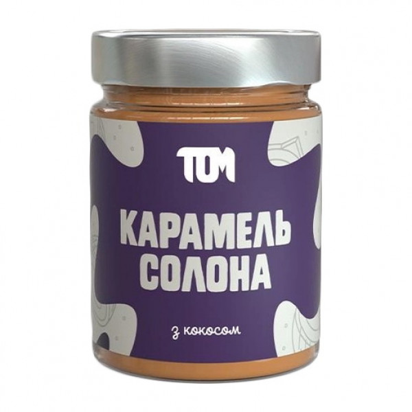 Карамель Солона (330 g, з кокосом) TOM peanut butter