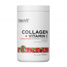 OstroVit Collagen + Vitamin C (400 g, raspberry lemonade with mint)