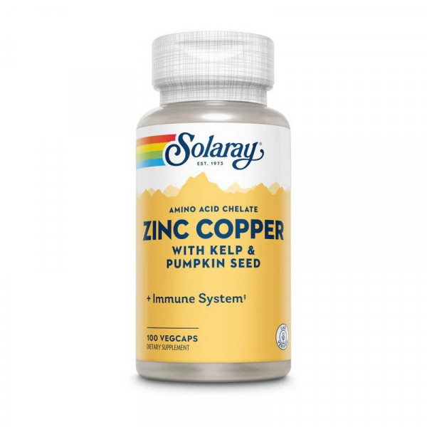 Zinc Copper (100 veg caps) Solaray