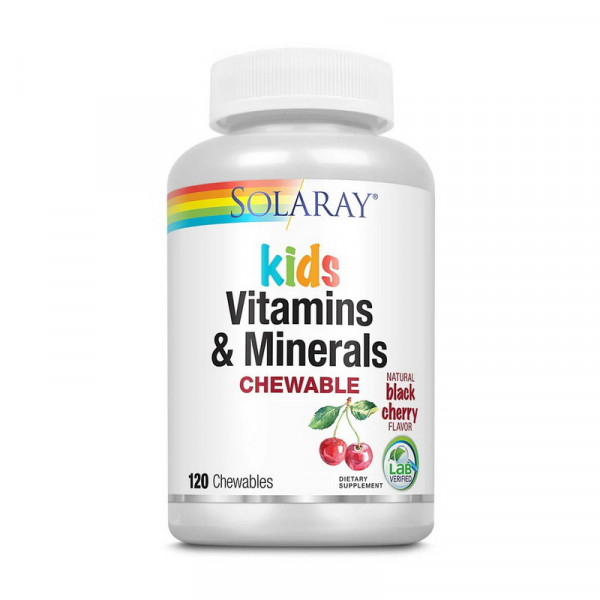 Kid`s Vitamin & Minerals (120 chewables, black cherry) Solaray