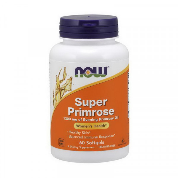 Super Primrose 1300 mg of Evening Primrose Oil (60 softgels) NOW