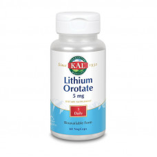 KAL Lithium Orotate 5 mg (60 veg caps)