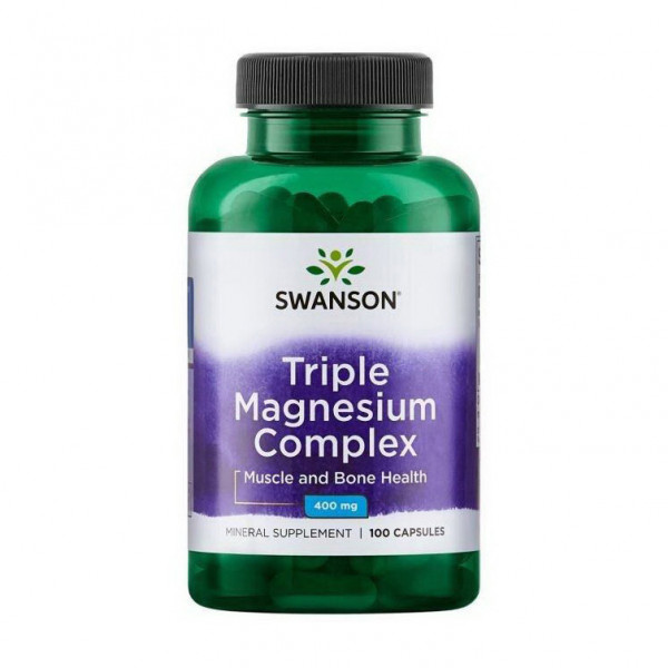 Swanson Triple Magnesium Complex 400 mg (100 caps)