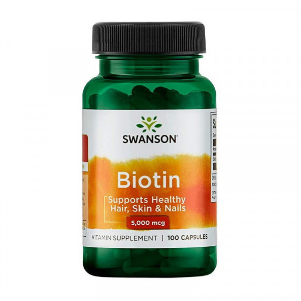 Swanson Biotin 5,000 mcg (100 caps)