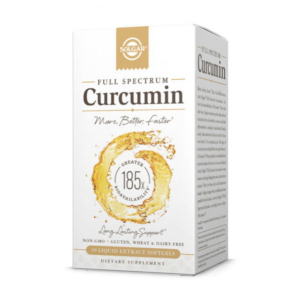 Full Spectrum Curcumin (30 liquid softgels) Solgar