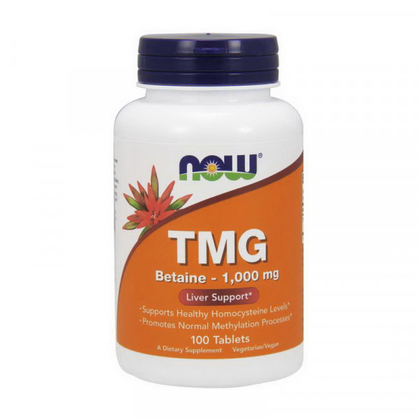 TMG Betaine - 1,000 mg (100 tab) NOW