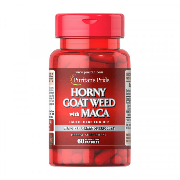 Horny Goat Weed with Maca 500 mg / 75 mg (60 caps)