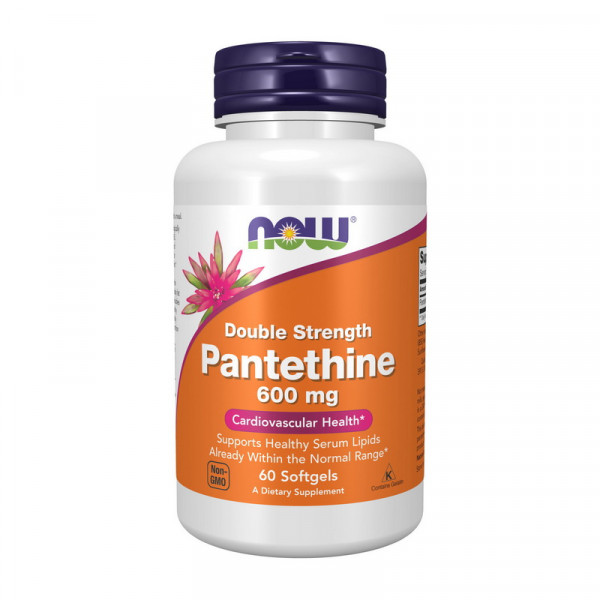 Pantethine 600 mg double strength (60 softgels) NOW